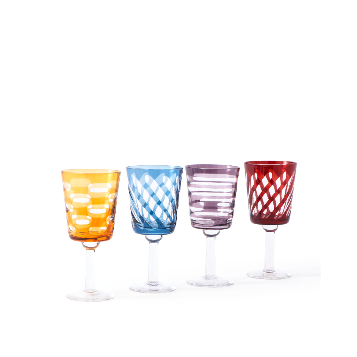 Tubular Wine Glasses