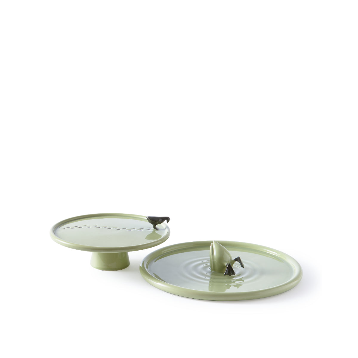 Walking Duck Plate Green