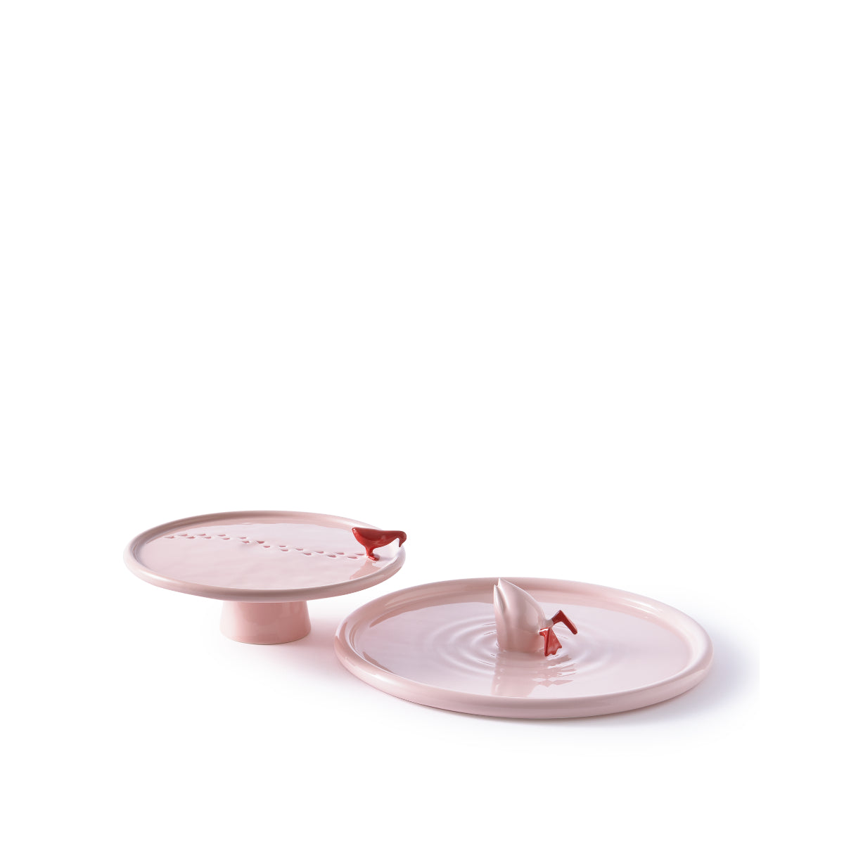 Walking Duck Plate Pink