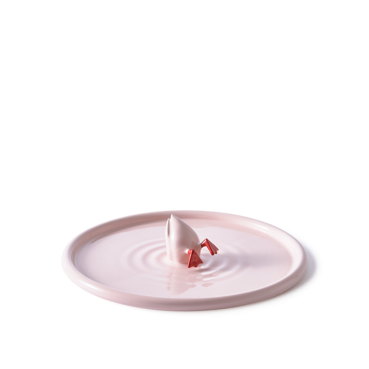 Diving Duck Plate Pink