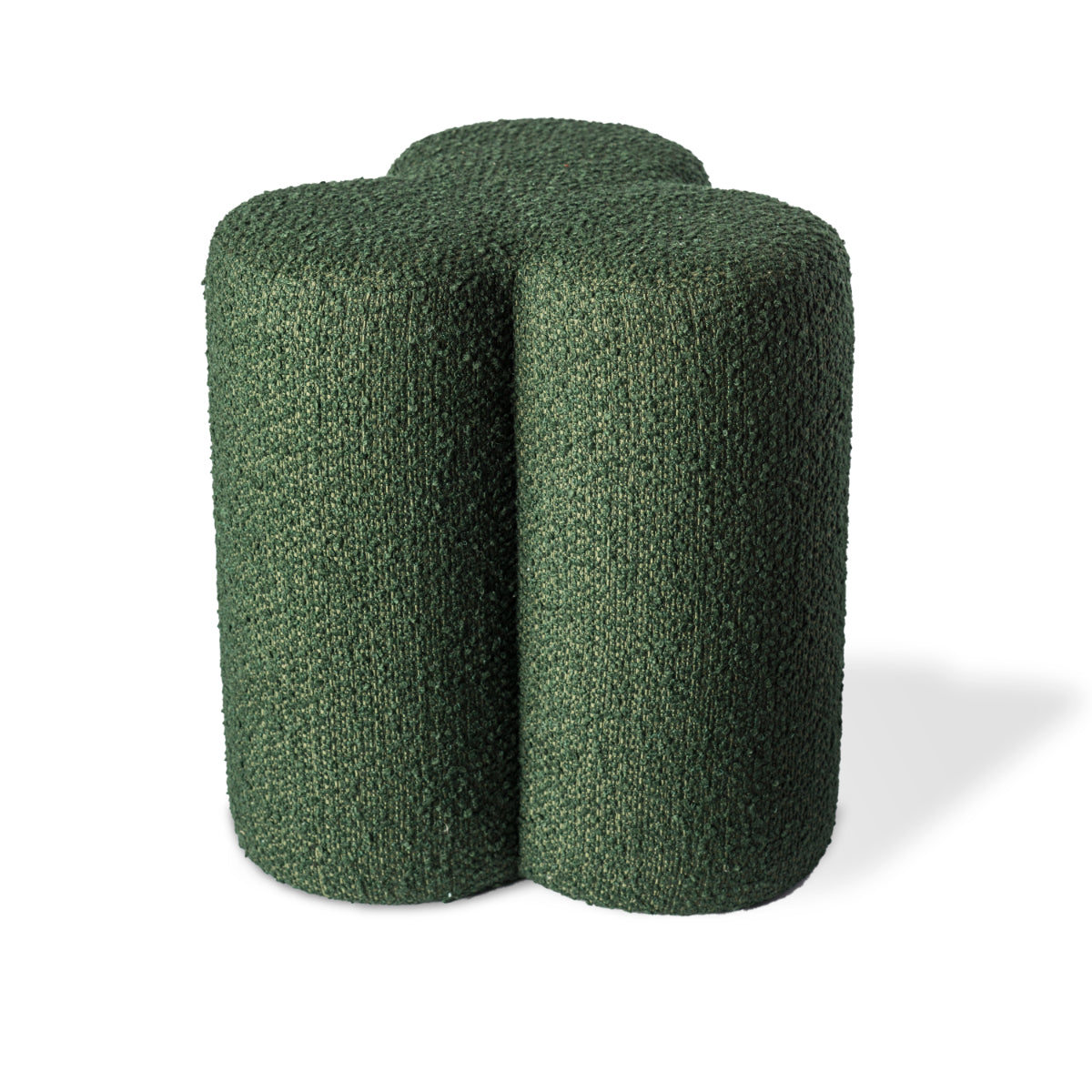 Clover Stool Boucle Green