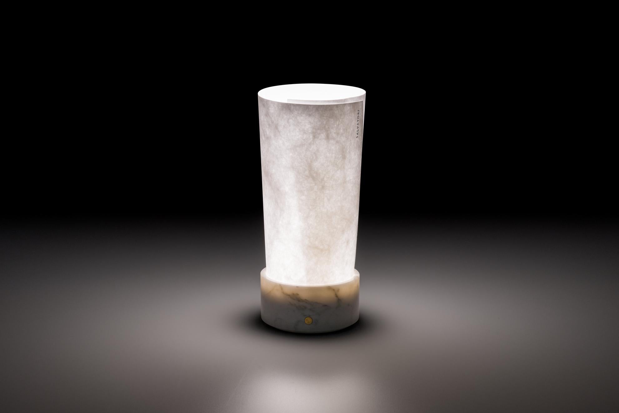 Teo Table Lamp Bianco Carrara