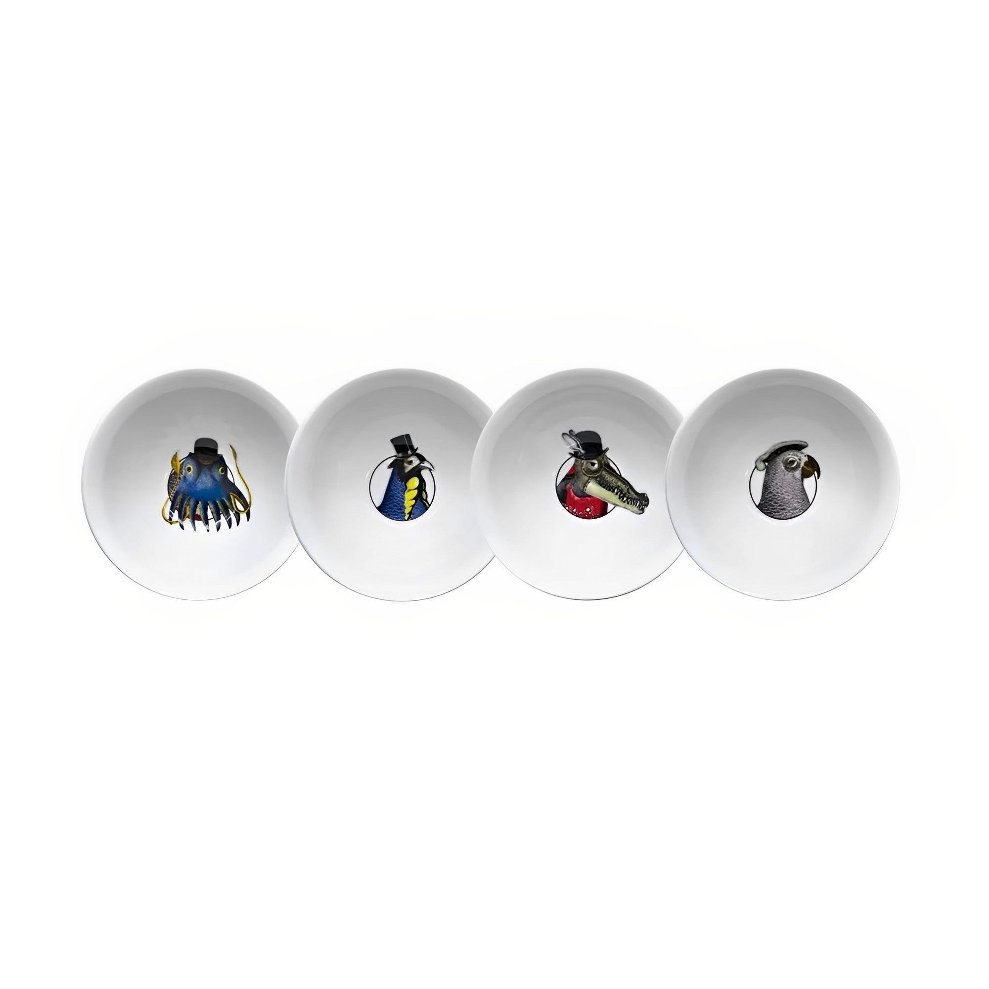 The White Snow Bestiario - 4 Bowls Set